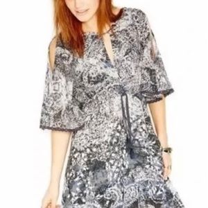 Free People Size S Mini Dress with Crochet Details